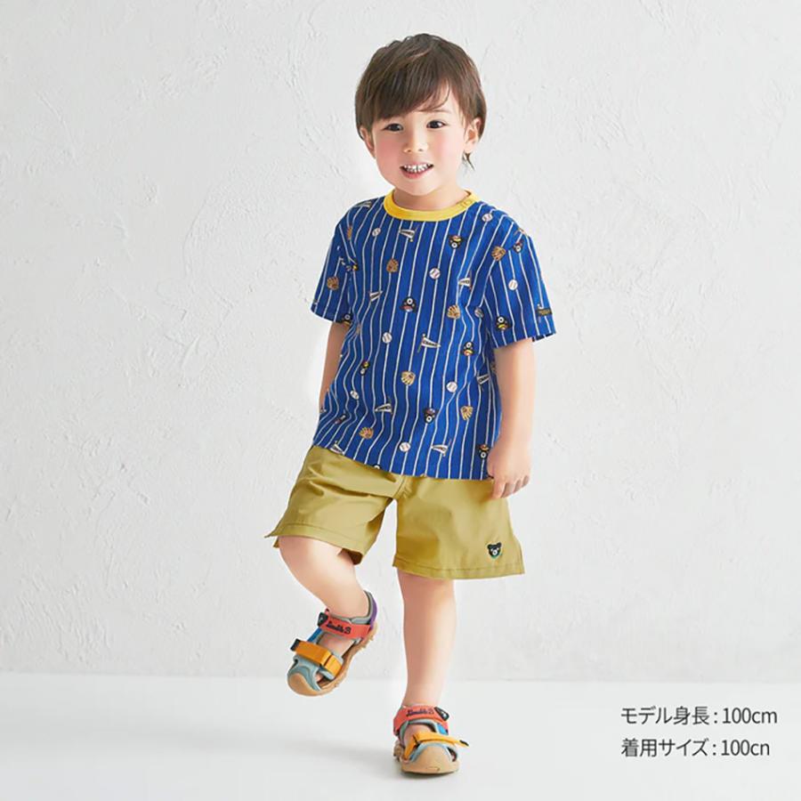 ● 取り寄せ商品●ミキハウス ダブルビー mikihouse 接触冷感 撥水 5分丈パンツ ( 80 90 100 110 120 130 140 150 ) 子ども服の画像