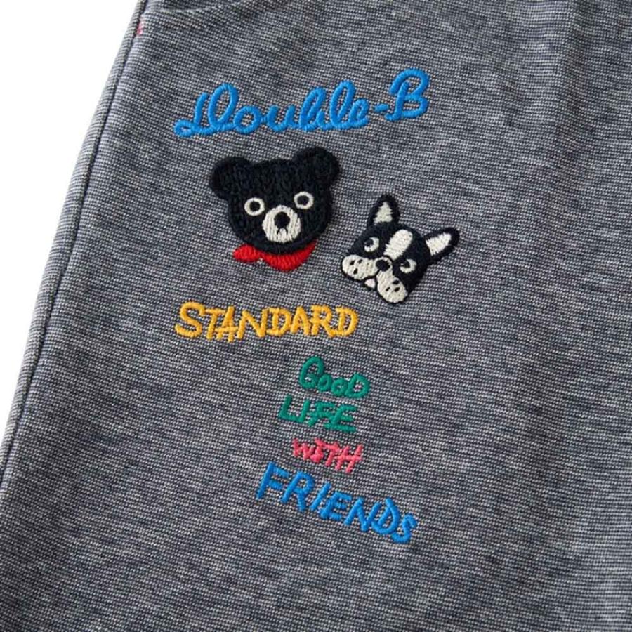 ● 取り寄せ商品●ミキハウス ダブルビー mikihouse 7分丈パンツ ( 80 90 100 110 120 130 ) 子ども服 キッズ 男の子 女の子の画像