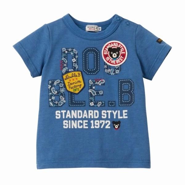 ○30％OFFセール○ミキハウス ダブルビーmikihouse ロゴ半袖Tシャツ  