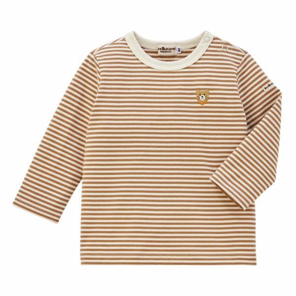 MIKI HOUSE ロンT 110㎝ MIKI HOUSE ミキハウス mikihouse ロゴ刺繍 長袖Tシャツ(70・80