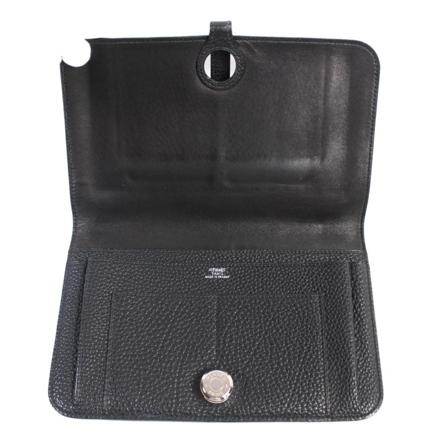エルメス HERMES 長財布 ドゴンGM デュオ ブラック Dogon HERMES エルメス 長財布 ドゴン GM デュオ ブラック シルバー