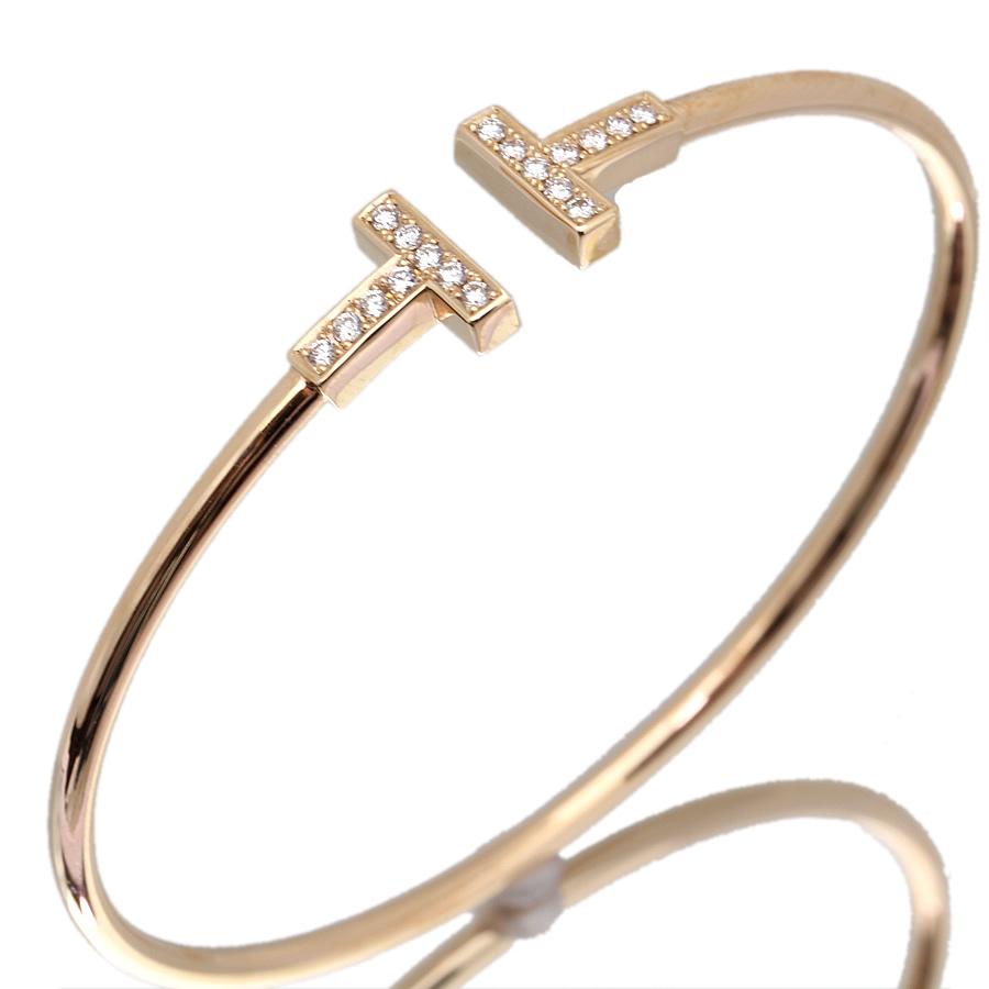 Tワイヤー風 バングル 未使用 保存袋付き TIFFANY&Co.（ティファニー） 美品 T ワイヤー ブレスレット アフター