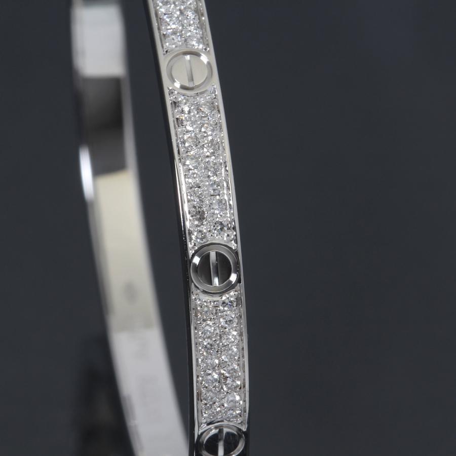 Cartier（カルティエ） 美品 ラブブレス SM 新型 WG アフターパヴェ