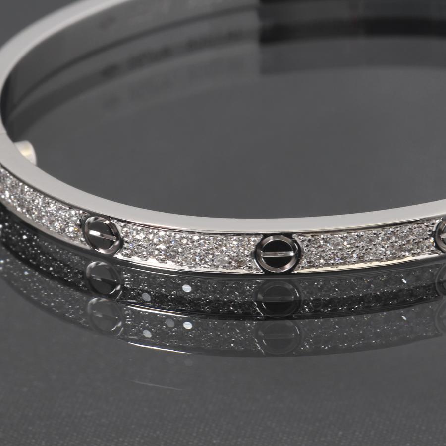 Cartier（カルティエ） 美品 ラブブレス SM 新型 WG アフターパヴェ