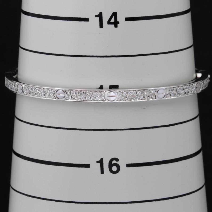 Cartier（カルティエ） 美品 ラブブレス SM 新型 WG アフターパヴェ