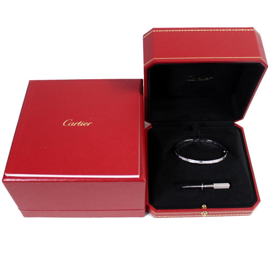 Cartier（カルティエ） 美品 ラブブレス SM 新型 WG アフターパヴェ