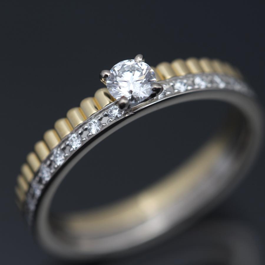 BOUCHERON（ブシュロン） 極美品 キャトル ラディアント ダイヤ 0.2ct リング YG #54 正規品 純正ダイヤモンド【中古 ...