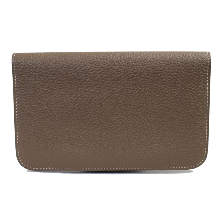 HERMES（エルメス） 美品 ドゴン デュオ GM 長財布 エトゥープ トゴ Z