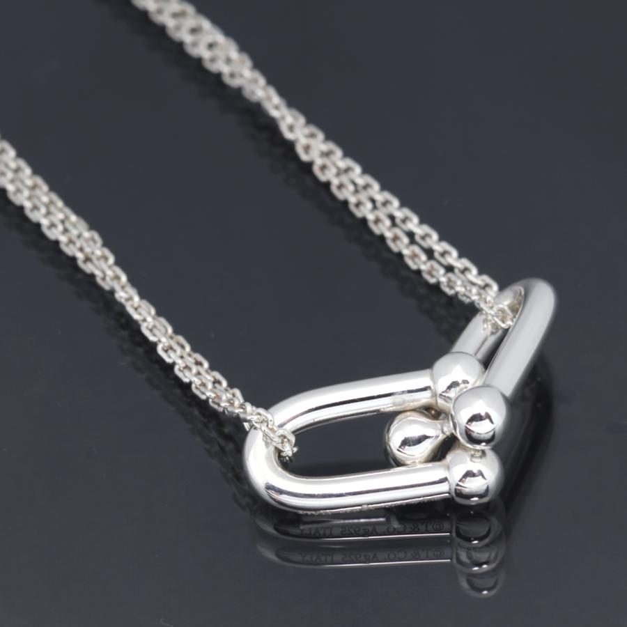 美品 ティファニー ハードウェア ラージ ダブルリンク ネックレス 925 TIFFANY&Co.（ティファニー） 美品 ハードウェア ラージ ダブルリンク