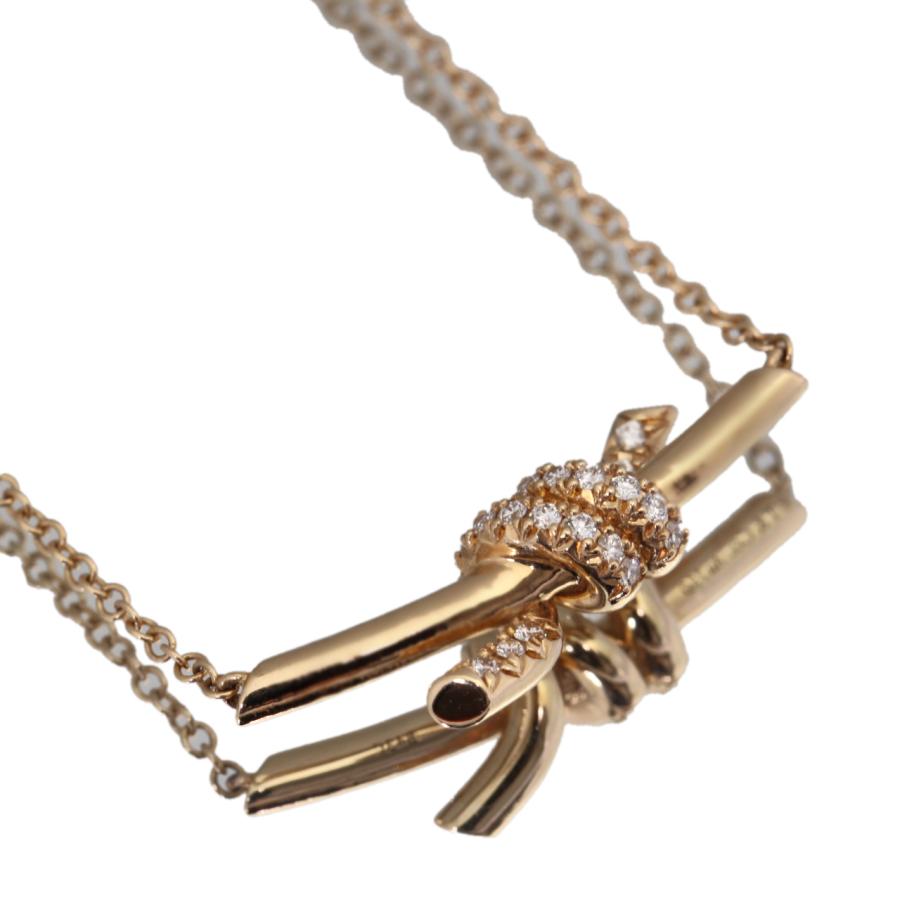 TIFFANY&Co.（ティファニー） 美品 TIFFANY＆CO ノット ダイヤ 