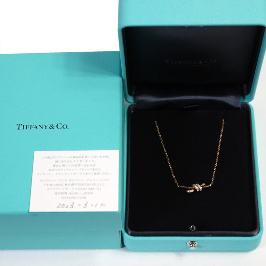TIFFANY&Co.（ティファニー） 美品 TIFFANY＆CO ノット ダイヤ 