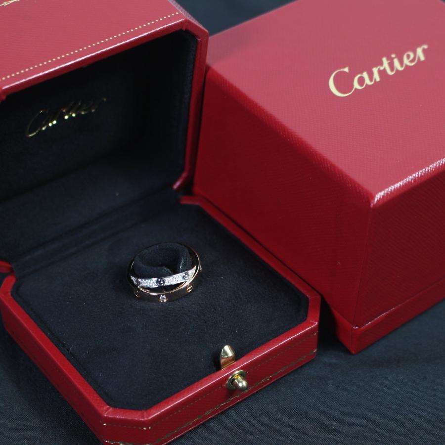 Cartier（カルティエ） 美品 ビーラブ リング 4PD パヴェダイヤ 750 WG
