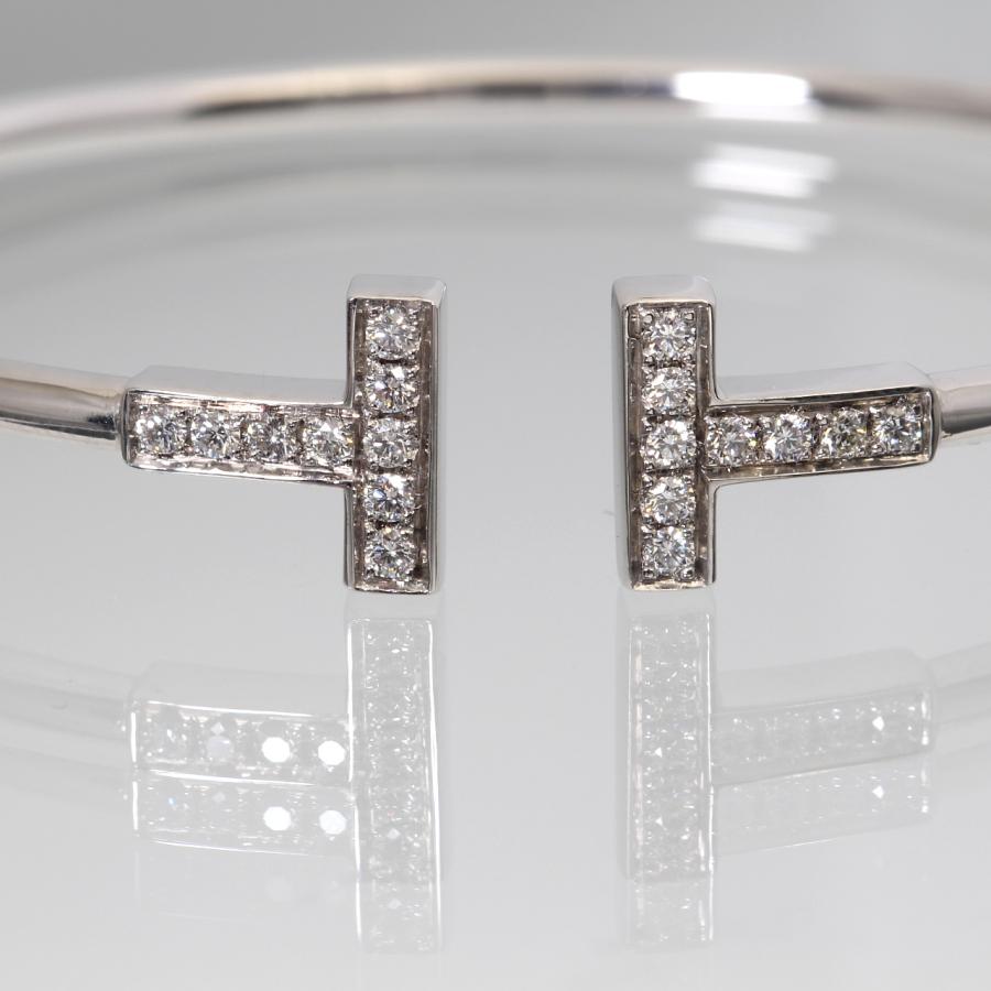 TIFFANY&Co.（ティファニー） 美品 T ワイヤー ブレスレット 純正