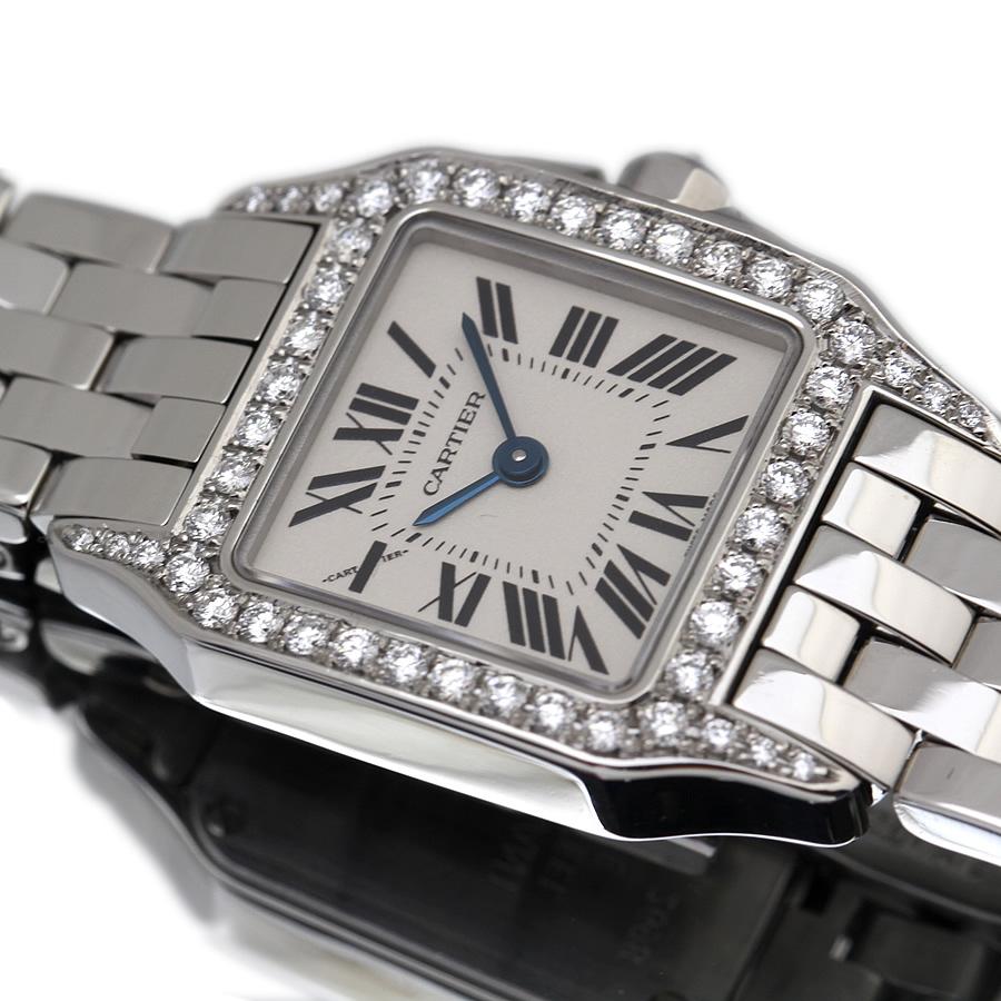 Cartier 美品 カルティエ 時計 サントスドゥモワゼル SM アフター