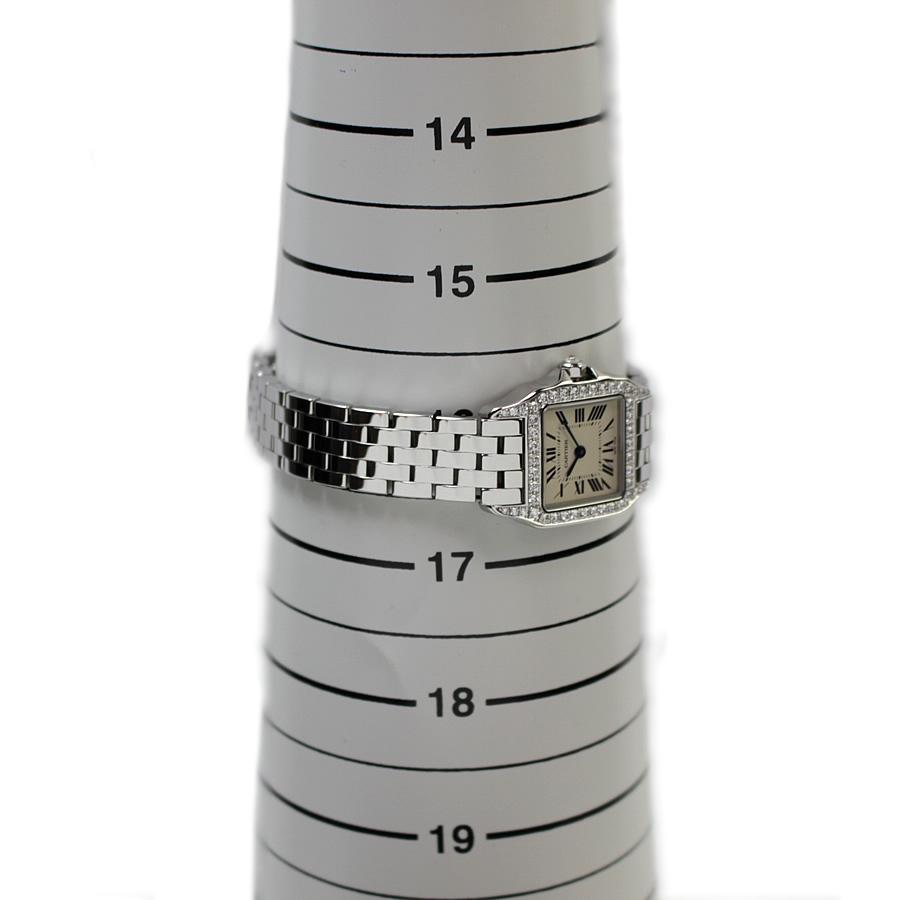 サトコカルティエ　サントスドゥモアゼル　美品　ダイヤモンド 美品 カルティエ Cartier 時計 サントスドゥモワゼル SM アフター