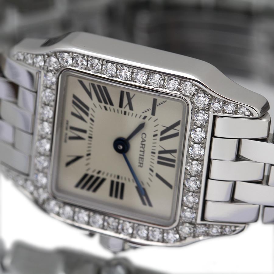 美品 カルティエ Cartier 時計 サントスドゥモワゼル SM アフター