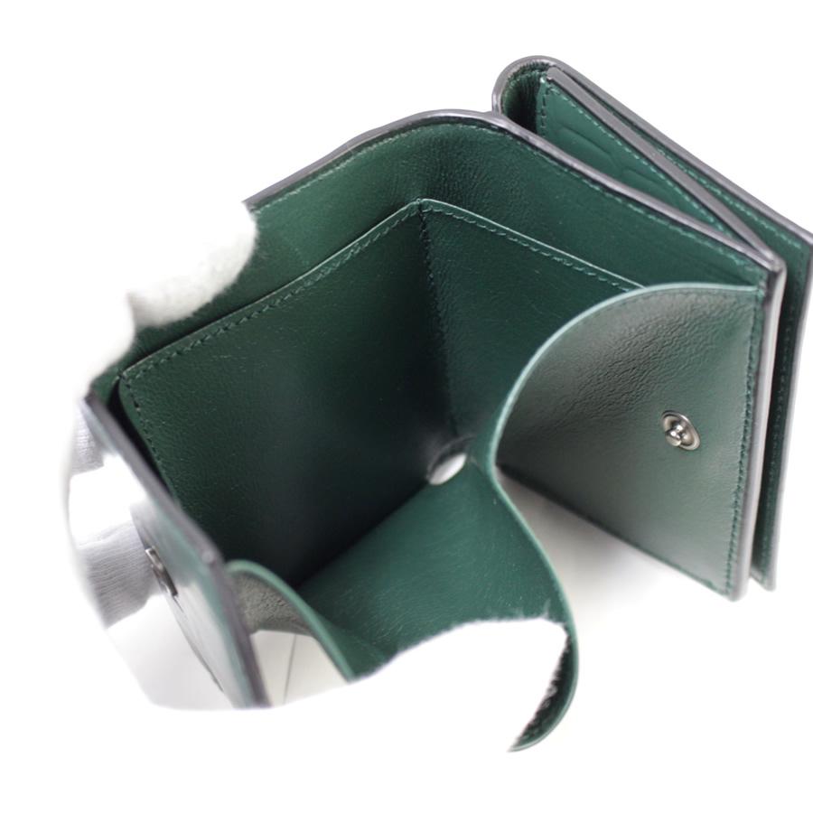 未使用品 BALENCIAGA バレンシアガ ペーパーミニ 640107 緑 クロコ 