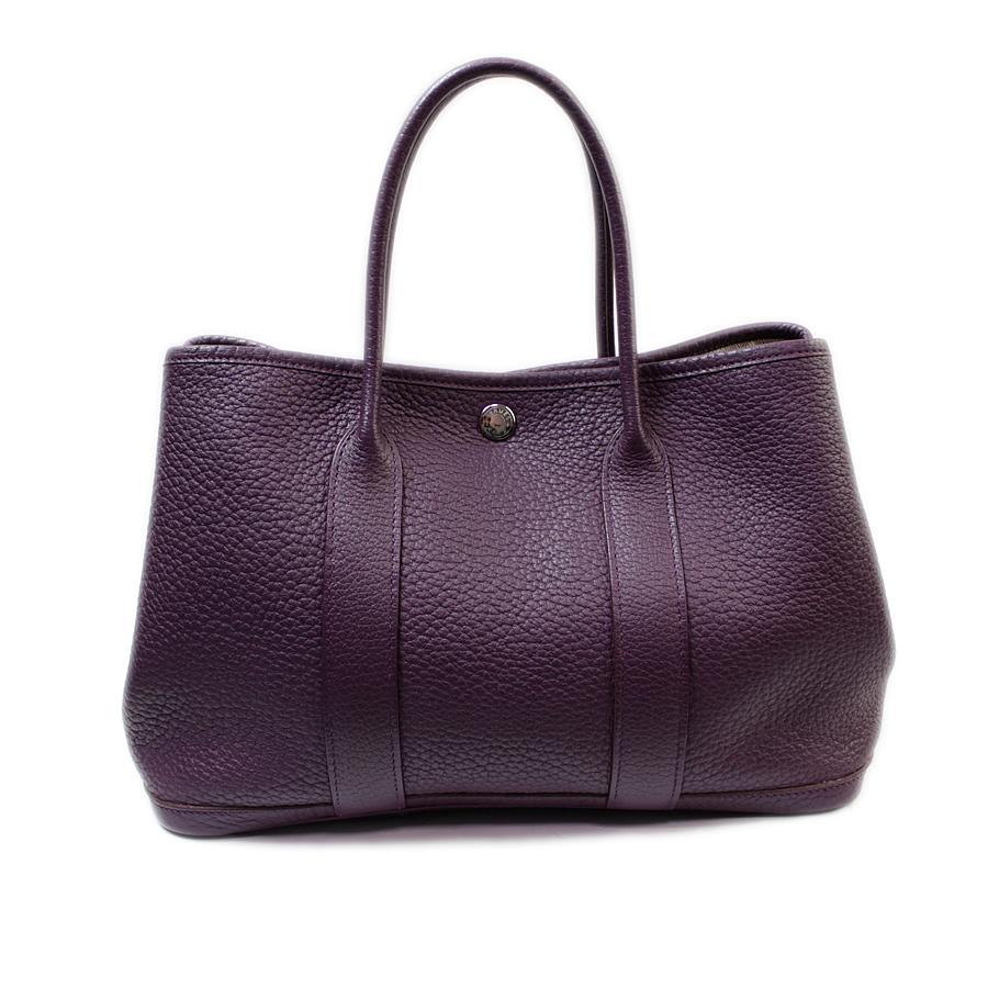 美品 HERMES エルメス ガーデンパーティTPM 30 カシス ネゴンダ □O  