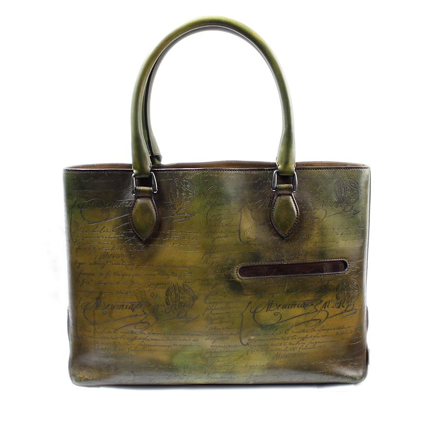 Berluti 美品 ベルルッティ トゥジュール カリグラフィグリーン系 