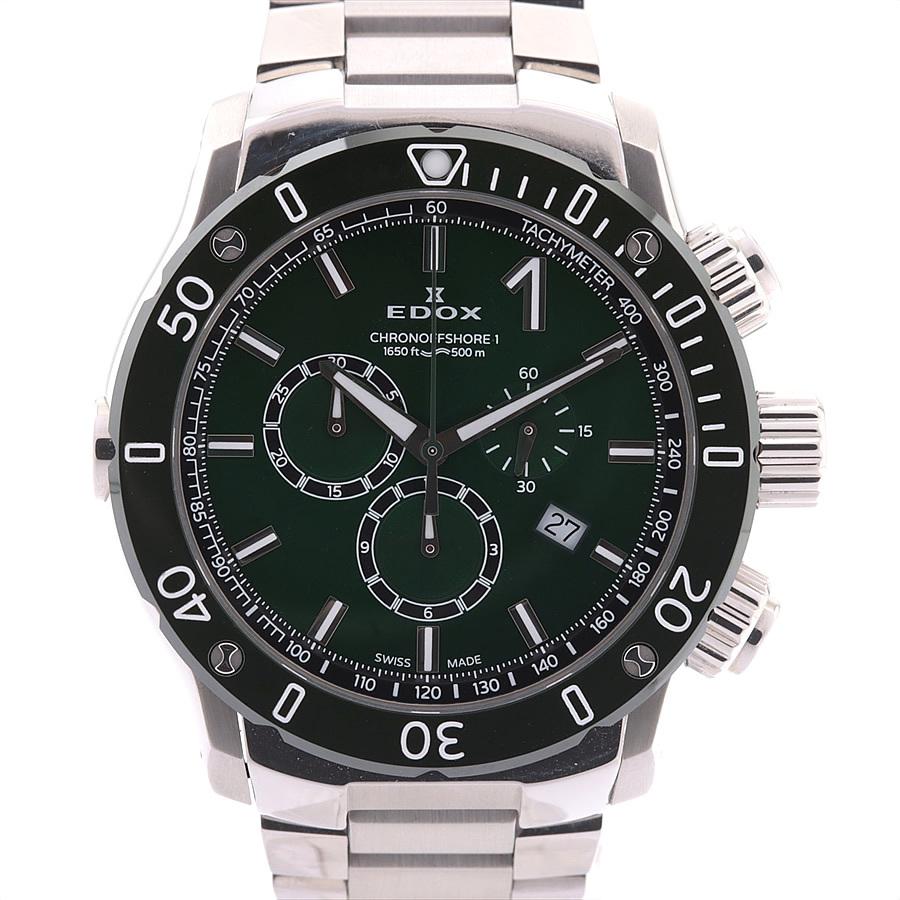 美品 エドックス EDOX クロノオフショア1 クロノグラフ 10221 1238345 