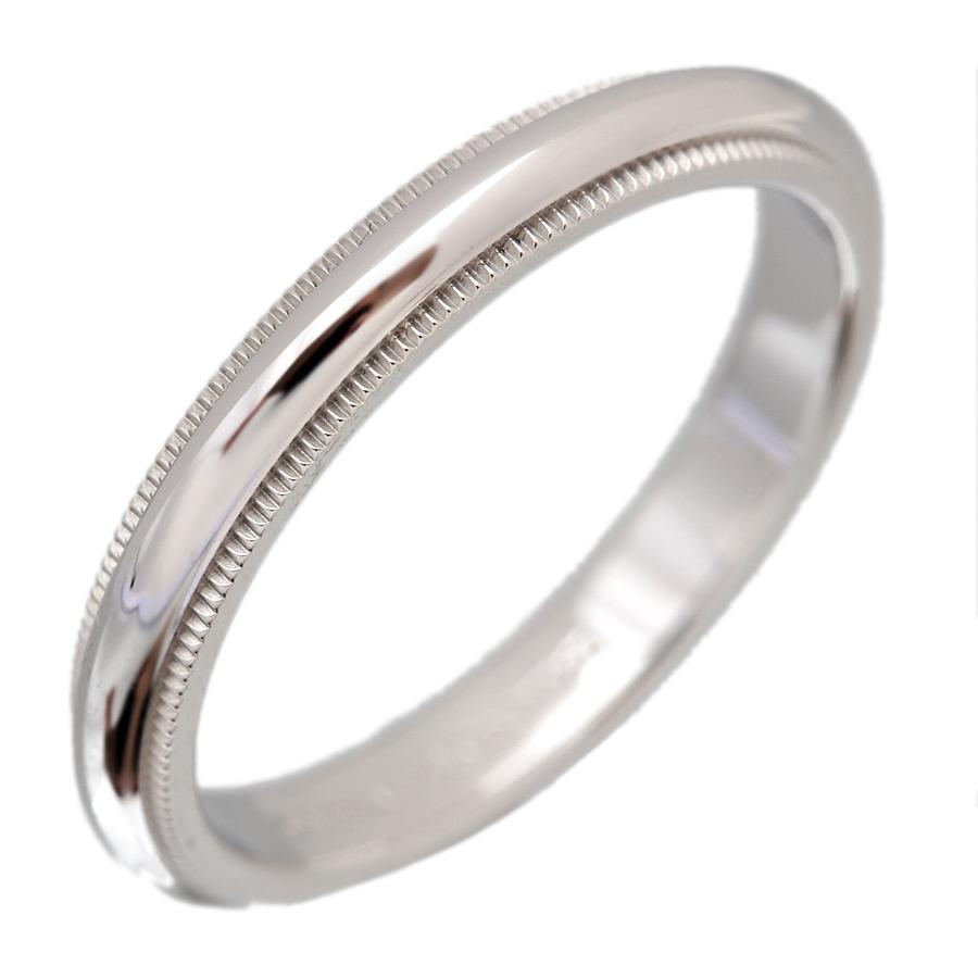 3mm』Tiffany & Co. pt950 シンプル TIFFANY&Co.（ティファニー） 極美