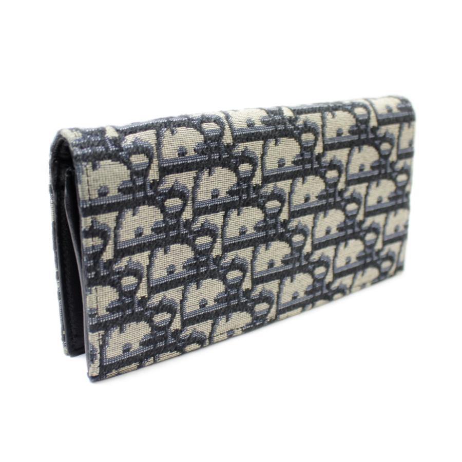 【美品】クリスチャンディオール オブリーク バーティカル 長財布 Christian Dior ディオール 長財布 バーティカルロング