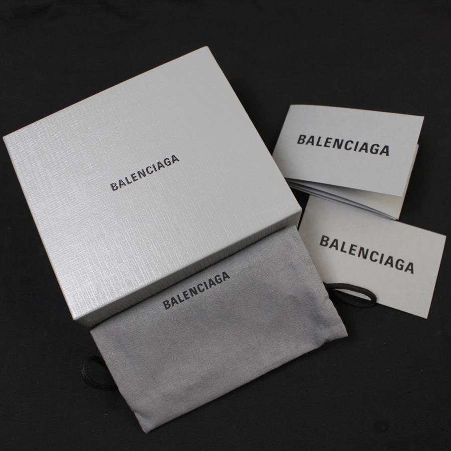 BALENCIAGA バレンシアガ ペーパーミニ クロコ 型押し 391446 黒