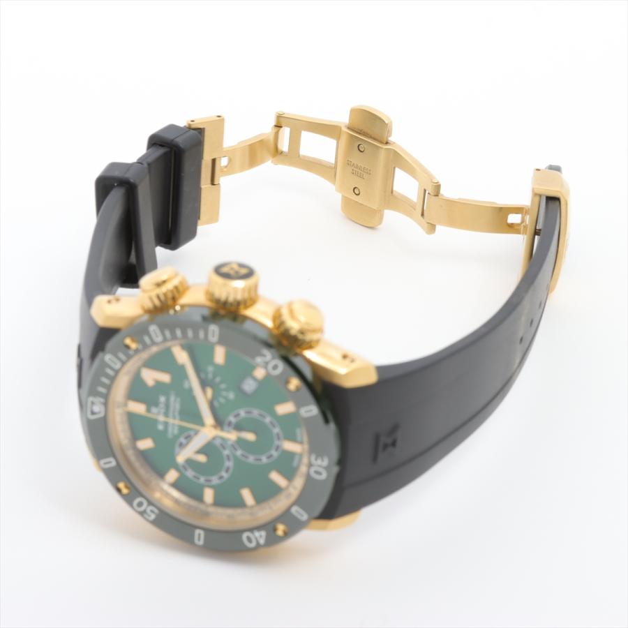 EDOX（エドックス） 美品 クロノオフショア 10221 1090126 SS×ラバー 