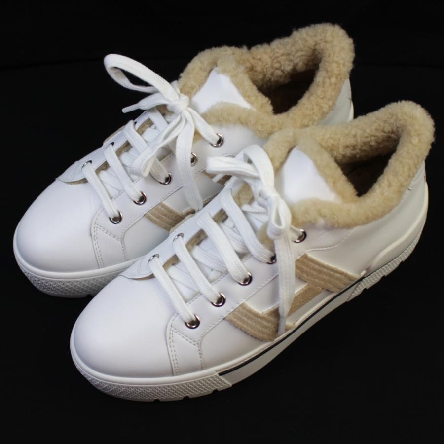 HERMES（エルメス） 未使用品 スニーカー 《デア》白 / エクリュ 正規