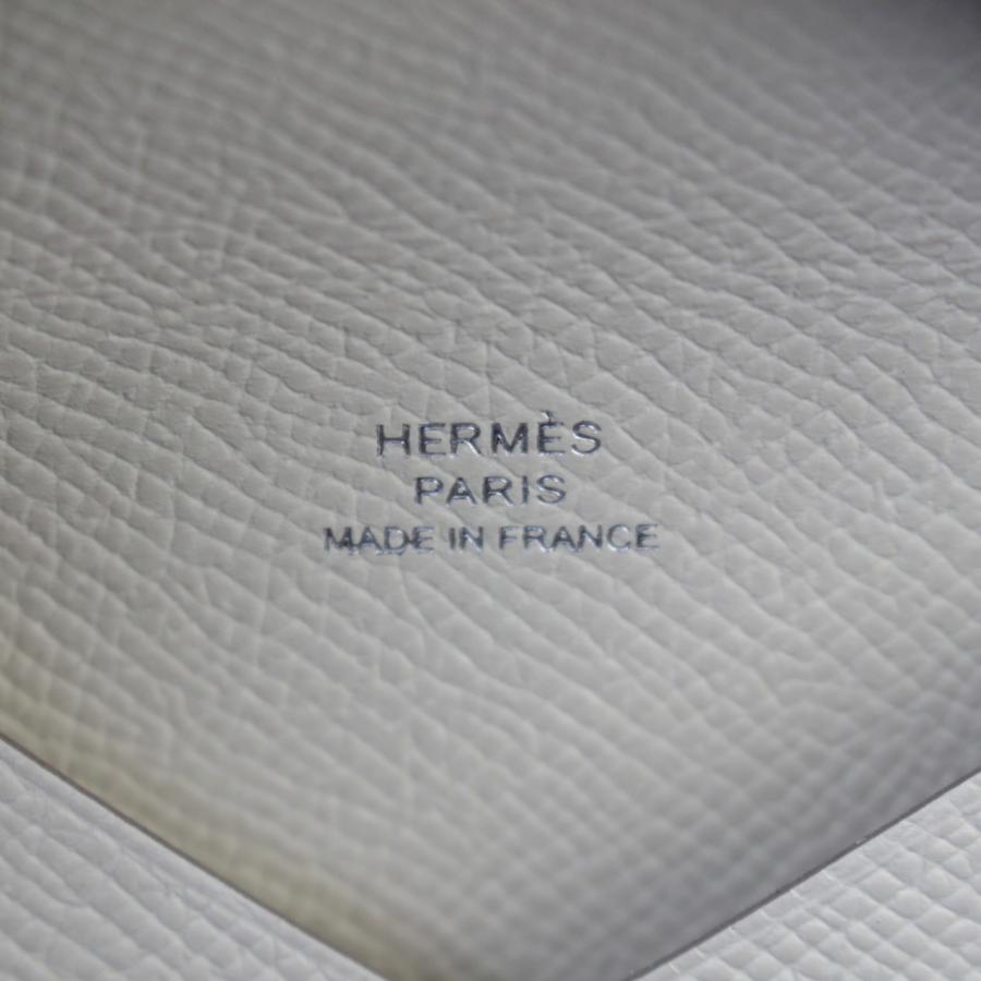 【新品未使用】HERMESカルヴィ ヴォーエプソン グリペール HERMES エルメス カルヴィ B刻印 グリペール シルバー金具