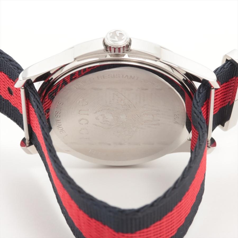 GUCCI（グッチ） 美品 Gタイムレス タイガー YA126.4 SS×ナイロン QZ