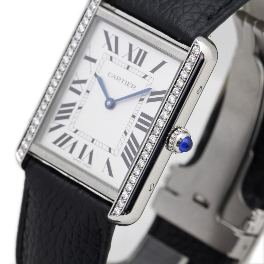 Cartier 美品 カルティエ タンクソロ 3169 LM アフター ダイヤ