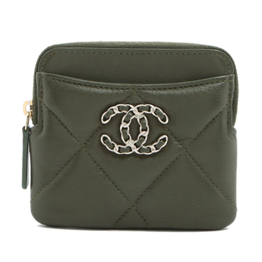 CHANEL 19 新型 極美品 シャネル ジップコインパース ココマーク 