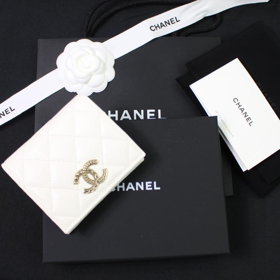 CHANEL 新作 未使用品 シャネル ミニ ウォレット キャビアスキン CHANEL 新作 未使用品 シャネル ミニ ウォレット キャビアスキン