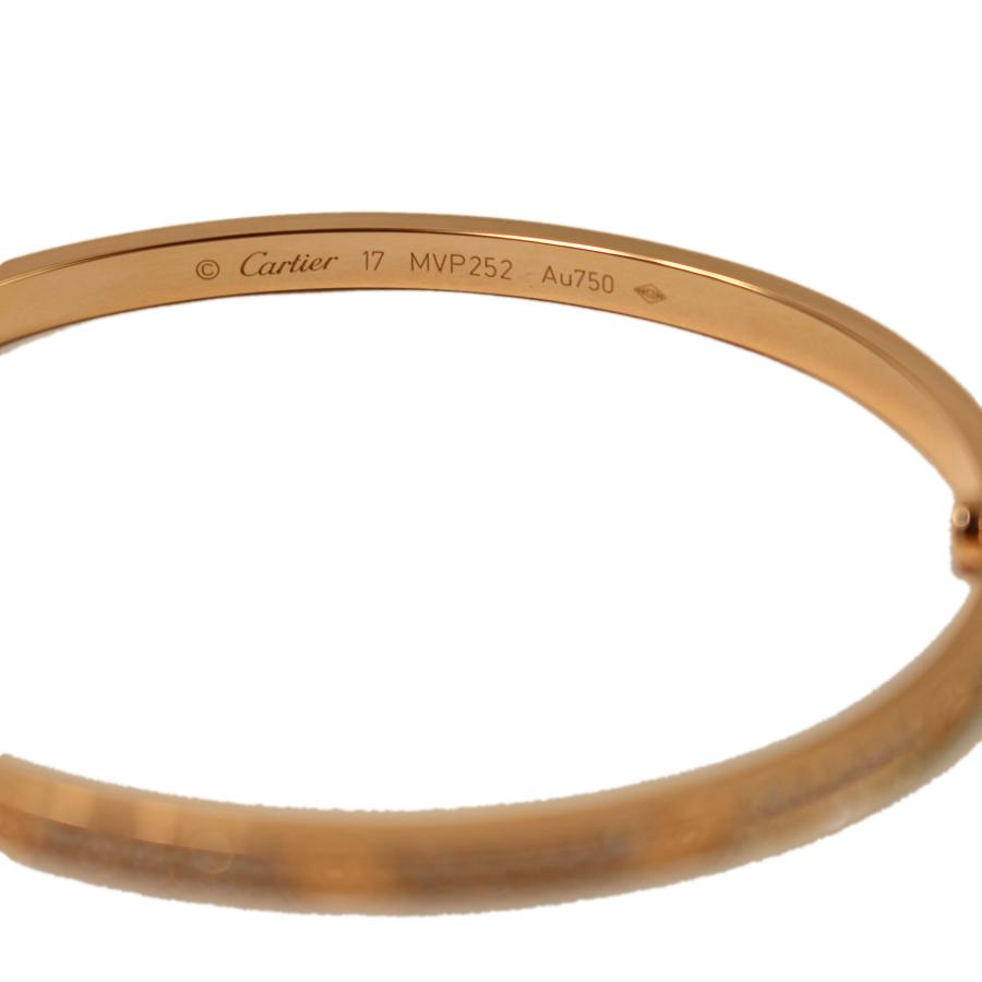 Cartier（カルティエ） 美品 ラブブレス SM 新型 PG アフターパヴェ