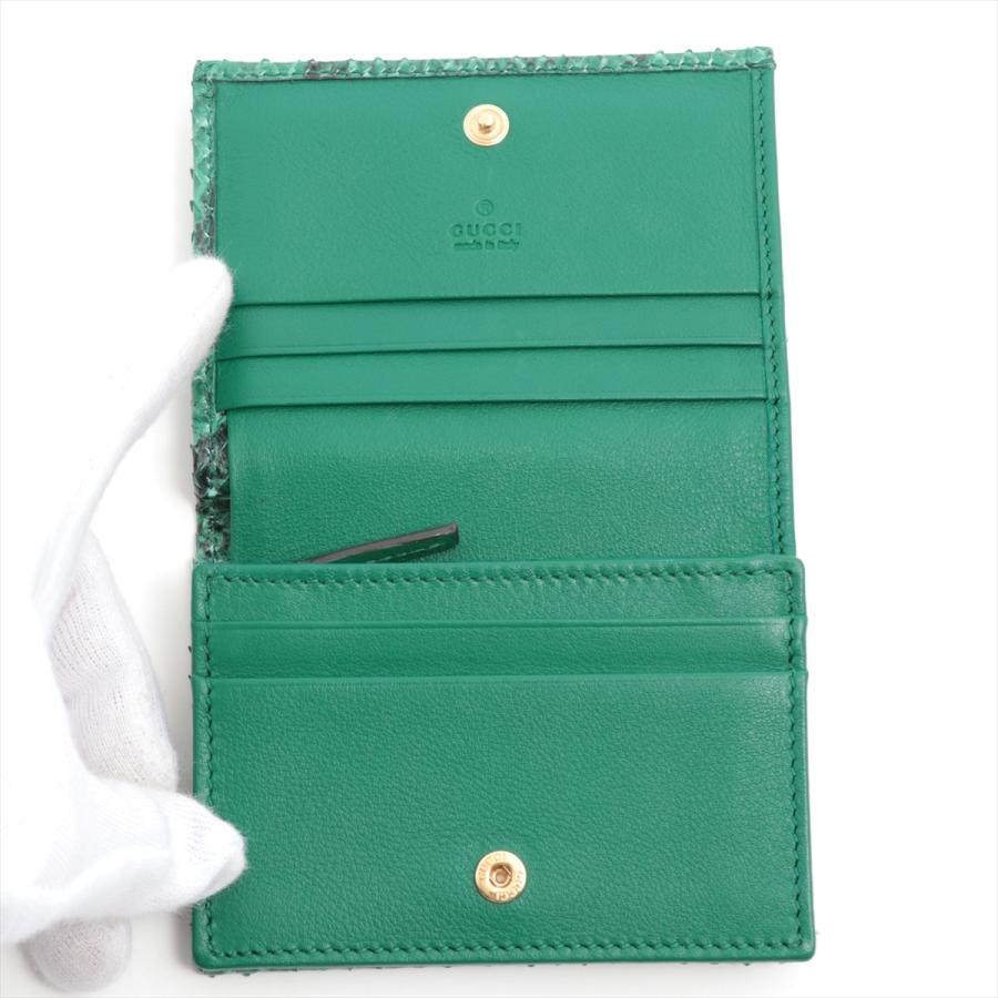 GUCCI（グッチ） 美品 GGマーモント 456126 パイソン コンパクト