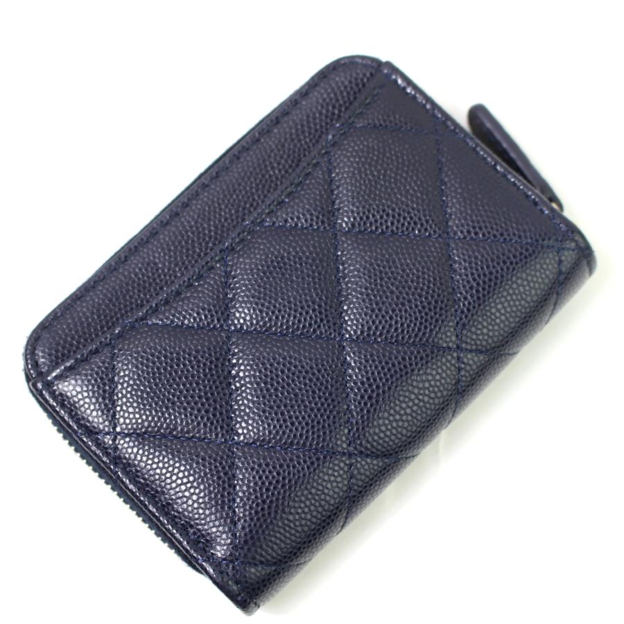 CHANEL ハート　スペード　ネイビー トランプ　ケース　ノベリティー CHANEL（シャネル） 美品 キャビアスキン スペード＆ハート ココマーク