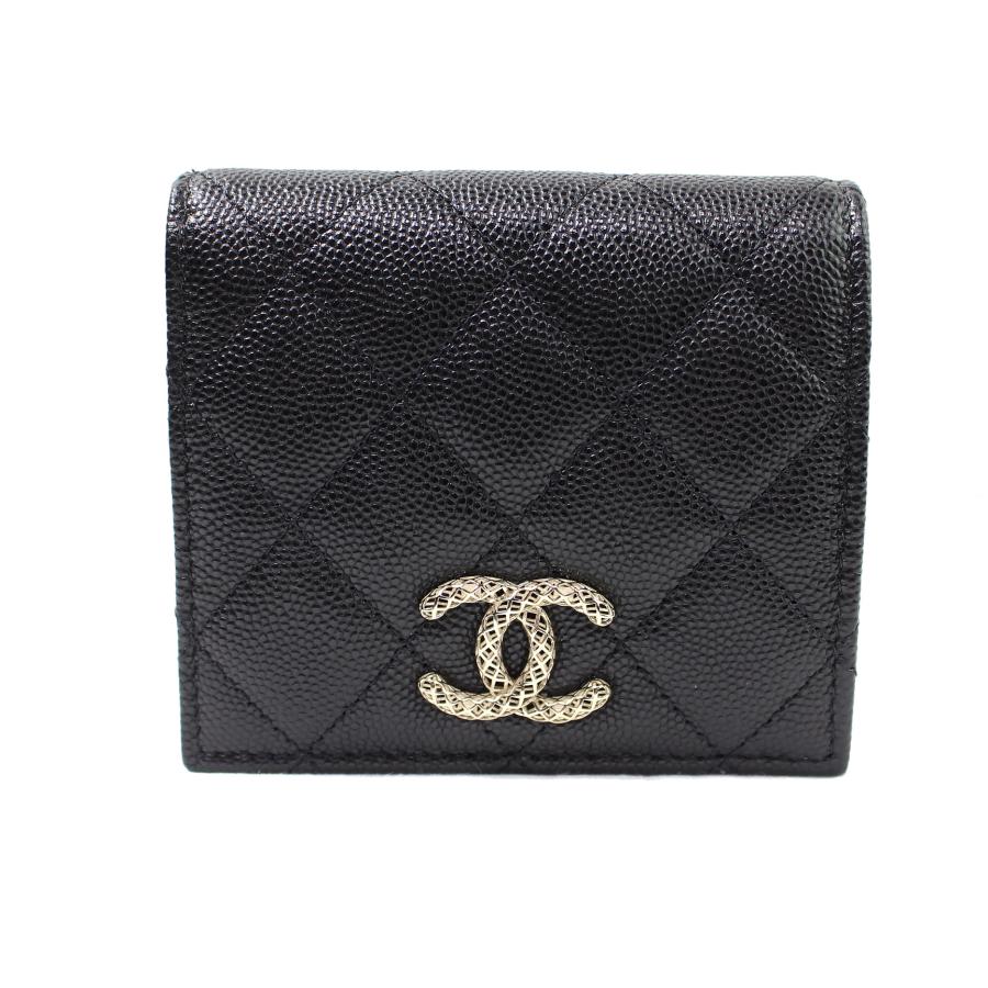 CHANEL（シャネル） 新作 未使用品 ミニ ウォレット キャビアスキン