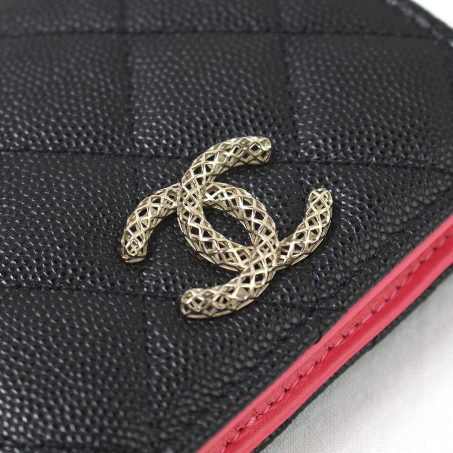 シャネル　キャビアスキンマトラッセ　ミニウォレット CHANEL（シャネル） 新作 未使用品 ミニ ウォレット キャビアスキン