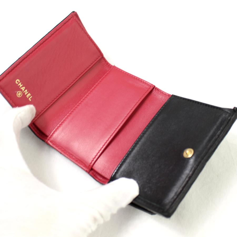 CHANEL 19 美品 シャネル ミニ ウォレット マトラッセ ココ CHANEL 19 美品 シャネル ミニ ウォレット マトラッセ ココ