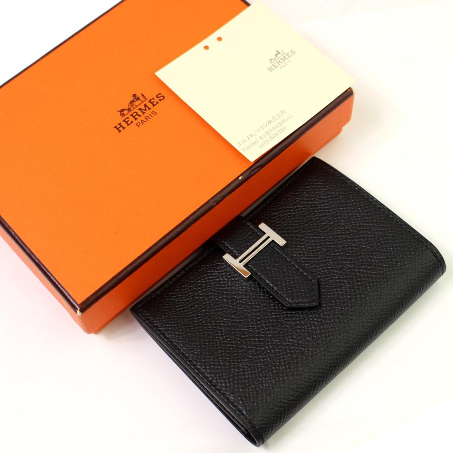 極美品 HERMES エルメス ベアン カードケース ヴォーエプソン T 