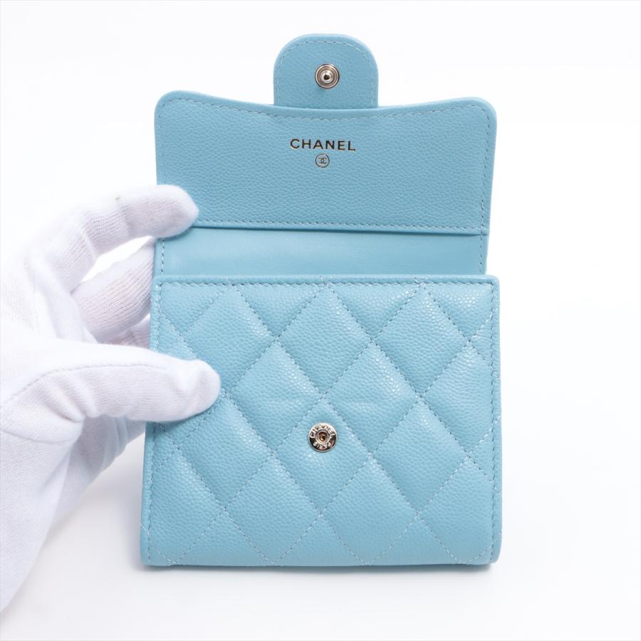 シャネル キャビアスキン 三つ折り財布【新品•未使用】 CHANEL（シャネル） 新作 新品 未使用 保管品 キャビアスキン ストーン