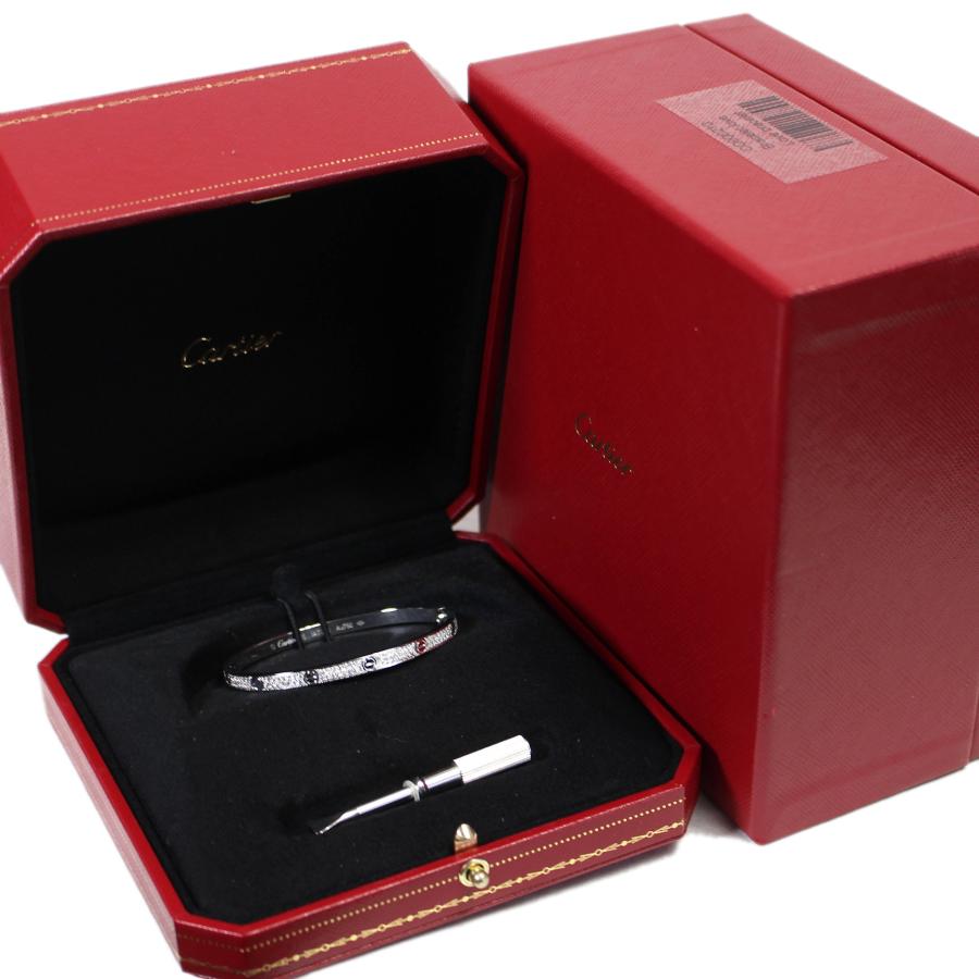 Cartier 美品 カルティエ ラブブレス SM 新型 WG アフターパヴェ Cartier 美品 カルティエ ラブブレス SM 新型 WG アフターパヴェ