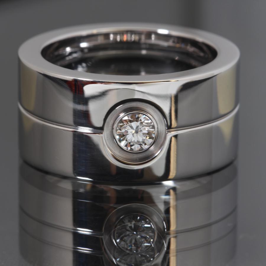 美品 カルティエ Cartier ハイラブリング 1Pダイヤモンド 750WG 約16号 