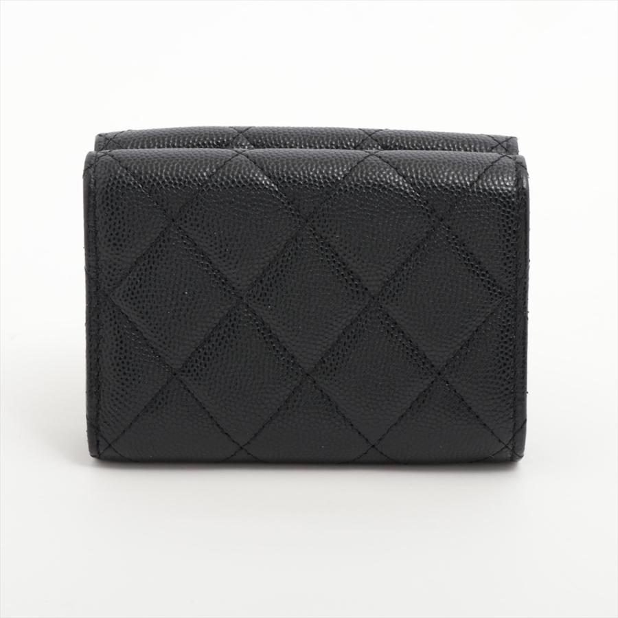 CHANEL（シャネル） 美品 マトラッセ キャビアスキン コンパクト