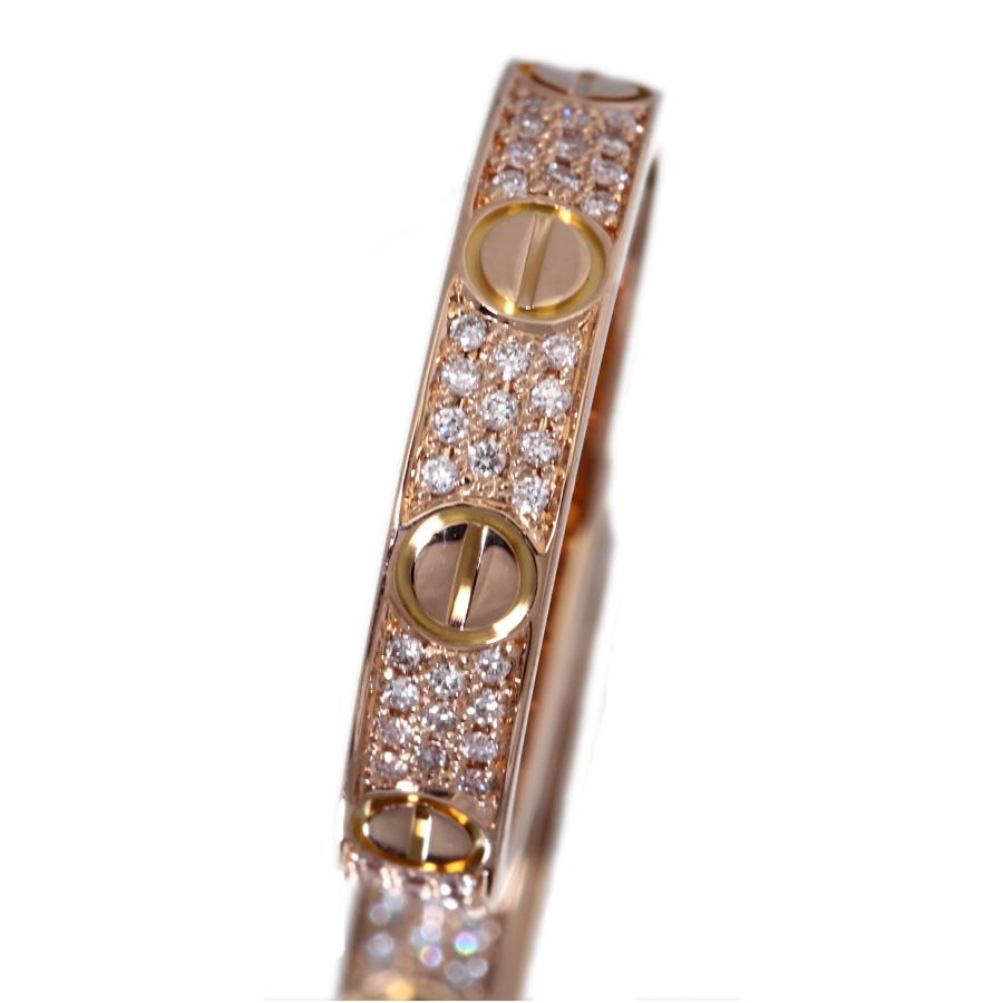 Cartier（カルティエ） 美品 ミニラブリング 3列 アフターダイヤモンド 