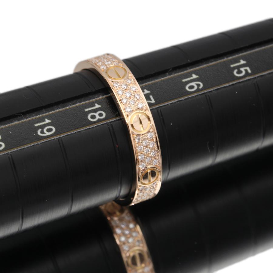 Cartier（カルティエ） 美品 ミニラブリング 3列 アフターダイヤモンド