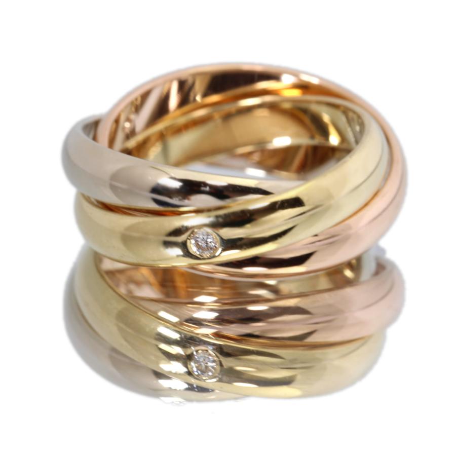 Cartier（カルティエ） 美品 トリニティ リング 750 純正 3P 