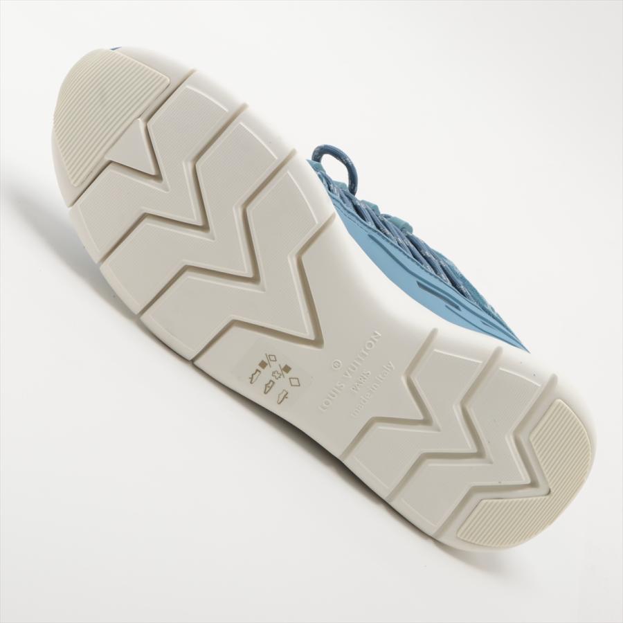 LOUIS VUITTON 極美品 ルイヴィトン モノグラム デニム スニーカー 靴 