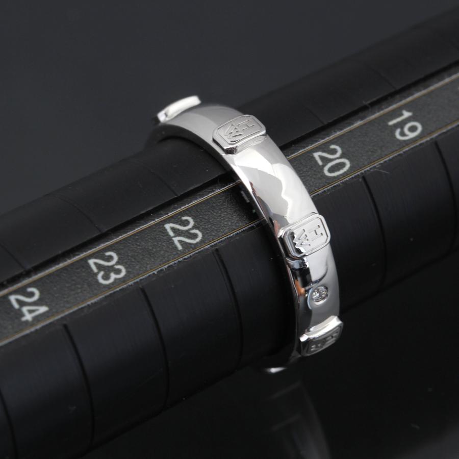 ハリー・ウィンストン（HARRY WINSTON） 美品 HW ロゴバンド ダイヤ